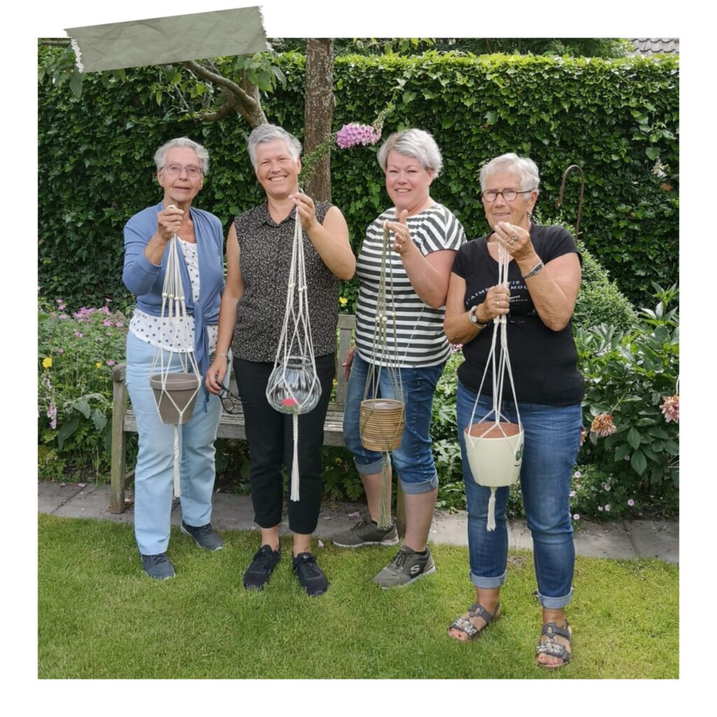 Workshop macramé plantenhanger in Het Weerhuys te Tjerkgaast Friesland