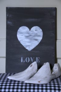 wanddecoratie schilderij love